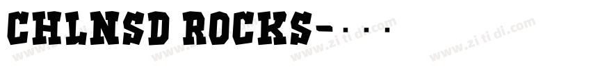 CHlNSD ROCKS字体转换